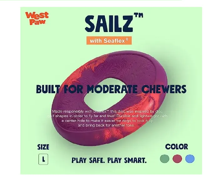 West Paw Zogoflex Sailz Toy For Dogs And Puppies at ithinkpets.com (8)