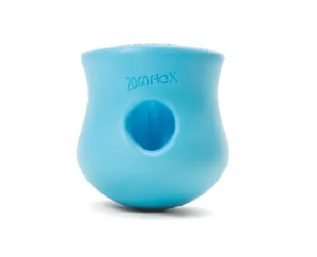 West Paw Zogoflex Toppl Treat Toy For Dogs And Puppies Blue at ithinkpets.com (1)