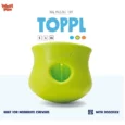 West Paw Zogoflex Toppl Treat Toy For Dogs And Puppies Green