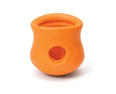 West Paw Zogoflex Toppl Treat Toy For Dogs And Puppies Orange at ithinkpets.com (1)