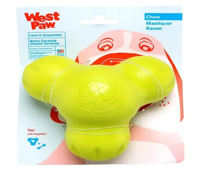 West Paw Zogoflex Tux Treat Toy For Dogs And Puppies Green at ithinkpets.com (6)