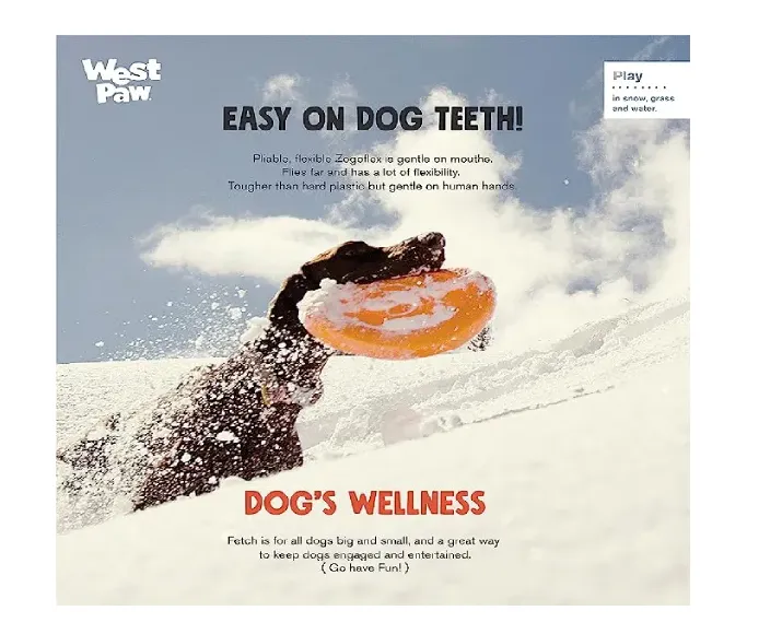 West Paw zogoflex zisc Frisbee for Adult Dogs and Puppies at ithinkpets.com (5)