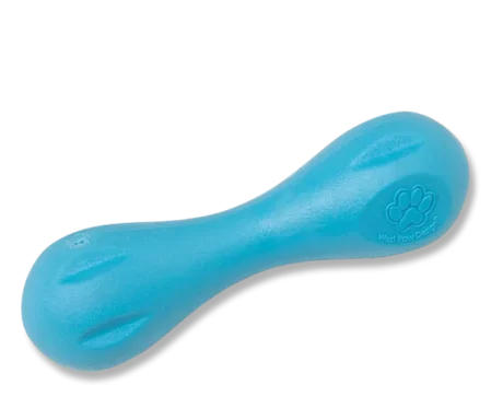 Westpaw Zogoflex Hurley Bone Dog Chew Toy Blue at ithinkpets.com (1)