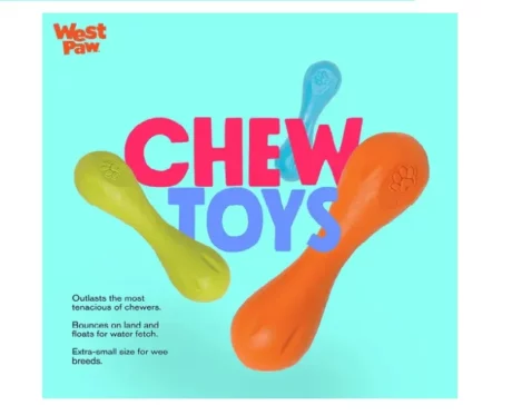 Westpaw Zogoflex Hurley Bone Dog Chew Toy Green at ithinkpets.com (2)