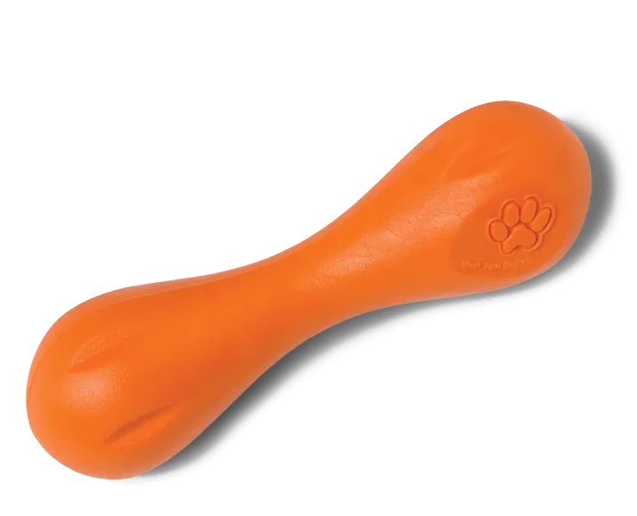 Westpaw Zogoflex Hurley Bone Dog Chew Toy Orange at ithinkpets.com (7)
