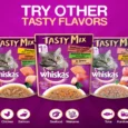 Whiskas Adult Tasty Mix Seafood Cocktail Wakame Seaweed in Gravy, Cat Wet Food,(1+Years)