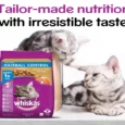 Whiskas Chicken and Tuna Flavour Hairball Control Adult Dry Cat Food,(+1 year)