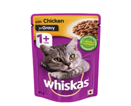 Whiskas Chicken in Gravy Adult Wet Cat Food at ithinkpets