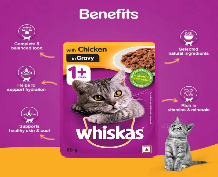 Whiskas Chicken in Gravy Adult Wet Cat Food at ithinkpets (6)