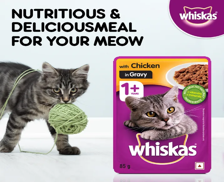 Whiskas Chicken in Gravy Adult Wet Cat Food at ithinkpets (9)
