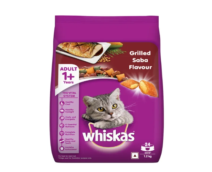 Whiskas Grilled Saba Flavour Adult Dry Cat Food at ithinkpets (3)