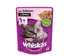 Whiskas Salmon in Gravy Adult Wet Cat Food at ithinkpets