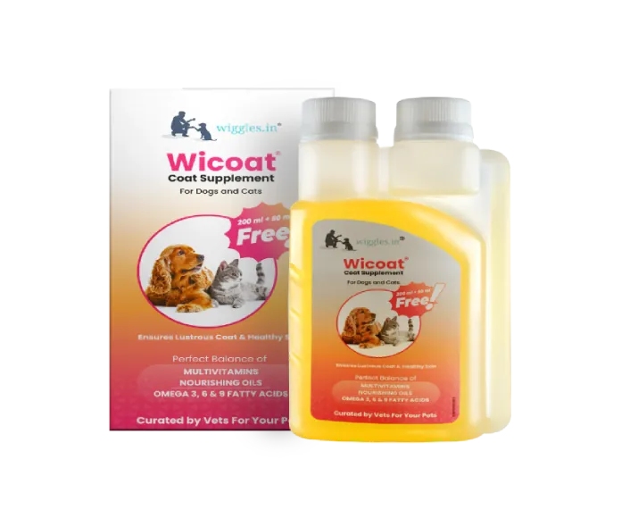 Wiggles Wicoat Dog Skin Coat Supplement Syrup Cat at ithinkpets.com