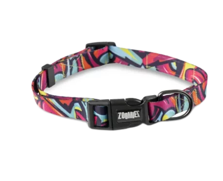 Zoomiez Drip Printed Dog Collar at ithinkpets.com (1)