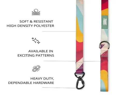 Zoomiez Swirl Printed Dog Leash at ithinkpets.com (1)