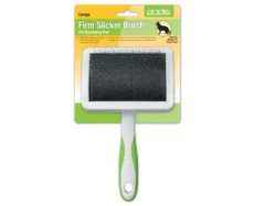 Andis Firm Slicker Pet Brush, Lime Green at ithinkpets.com (2)