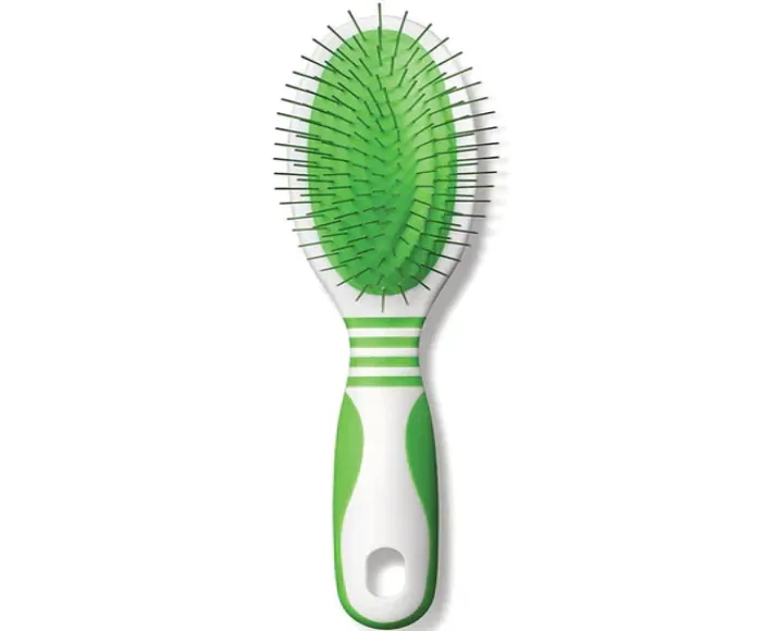 Andis Large Pin Brush For Pets, Lime Green at ithinkpets.com (1)