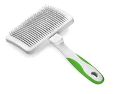 Andis Self-Cleaning Slicker Pet Brush, Lime Green at ithinkpets.com (1)