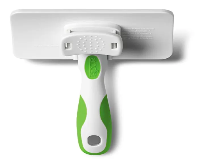 Andis Self-Cleaning Slicker Pet Brush, Lime Green at ithinkpets.com (3)
