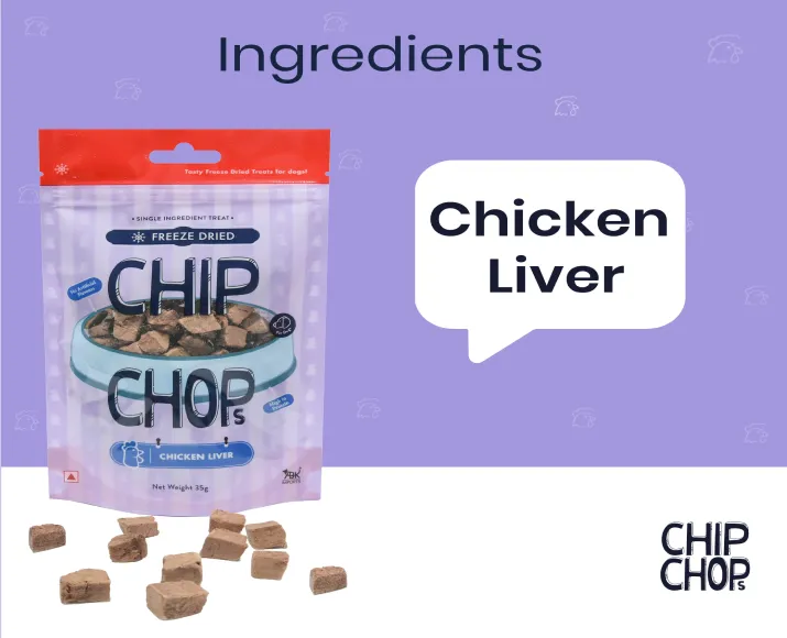 Chip Chop, Freeze Dried Chicken Liver at ithinkpets.com (4)