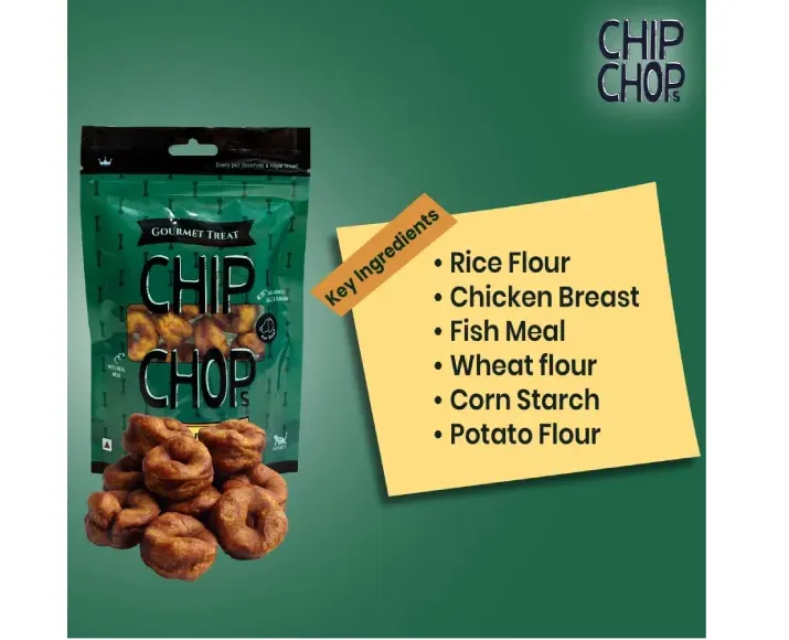 Chip Chops Chicken Donut Gourmet Dog Treats, 80 Gms at ithinkpets.com (6)