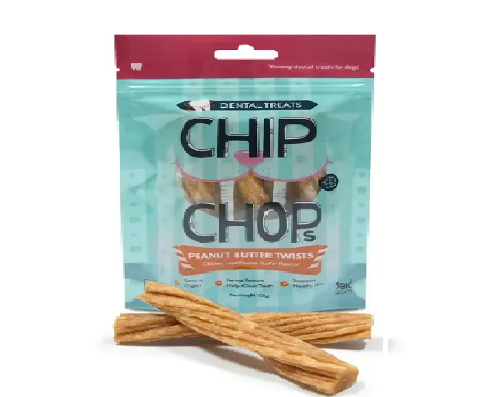 Chip Chop’s Peanut Butter Twists Chicken and Peanut Butter Flavor at ithinkpets.com (1)