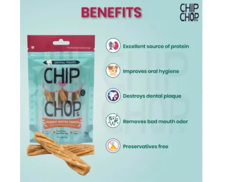 Chip Chop's Peanut Butter Twists Chicken and Peanut Butter Flavor at ithinkpets.com (2)