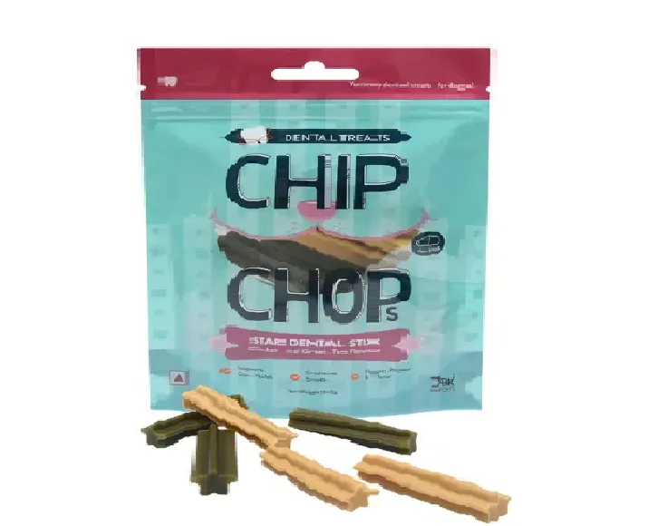 Chip Chop’s Star Dental Stix Chicken and Green Tea Flavor at ithinkpets.com (1)
