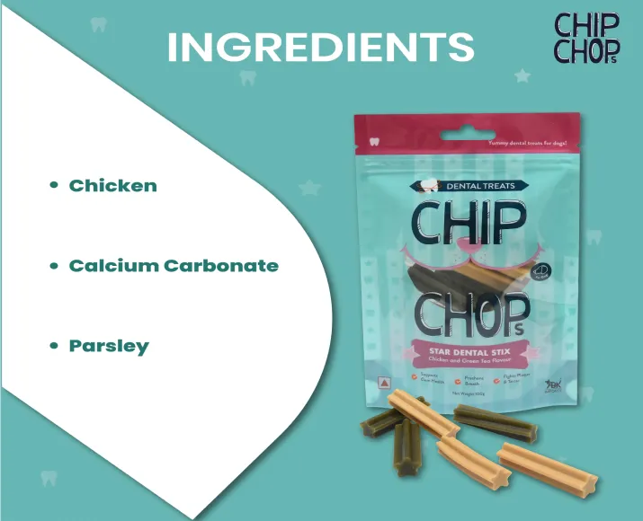 Chip Chop’s Star Dental Stix Chicken and Green Tea Flavor at ithinkpets.com (3)