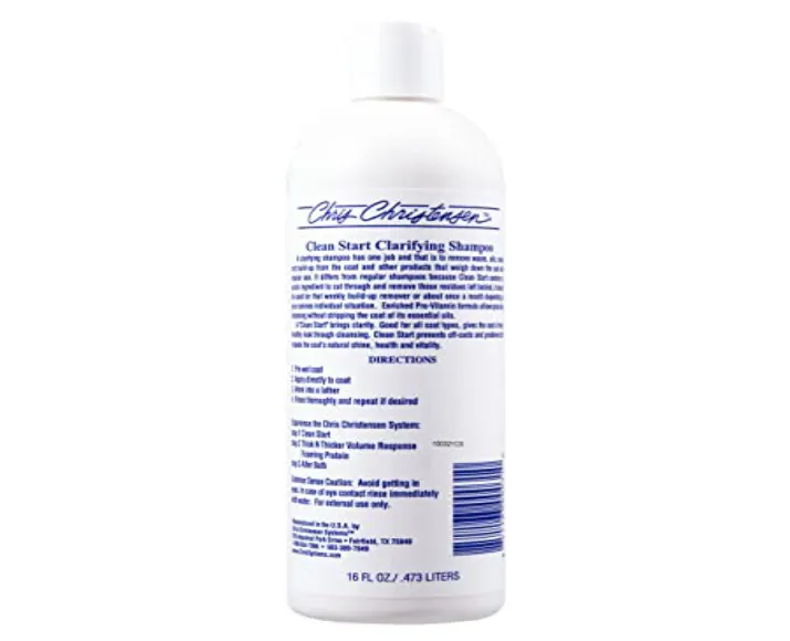Chris Christensen Clean Start Clarifying Pet Shampoo at ithinkpets.com (2)