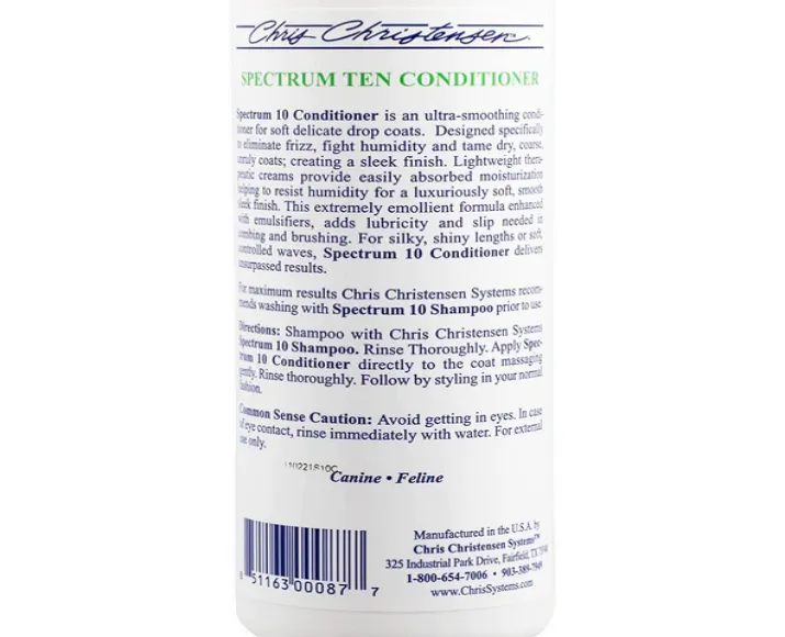 Chris Christensen Spectrum Ten Soft And Smooth Pet Conditioner at ithinkpets.com (4)