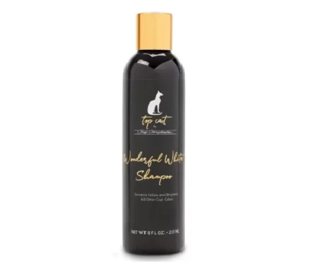 Chris Christensen Top Cat Wonderful White Cat Shampoo at ithinkpets.com (1)