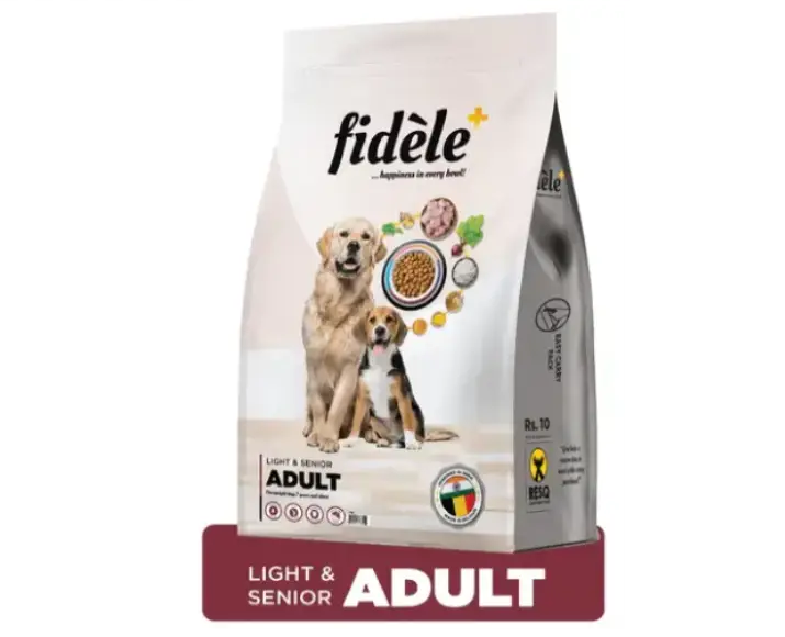 Fidele Plus Adult Light And Senior Dog Dry Food at ithinkpets.com (1)