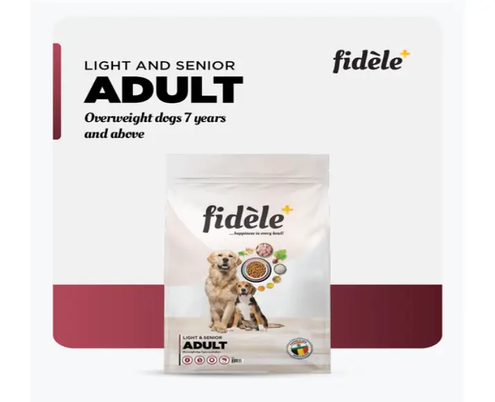 Fidele Plus Adult Light And Senior Dog Dry Food at ithinkpets.com (3) (1)