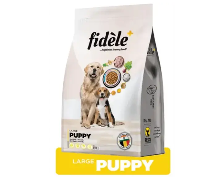 Fidele Plus Large Puppy Dry Food at ithinkpets.com (1)