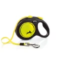 Flexi Large Neon Retractable Leash Tape, Holds upto 50 kg, 16 ft