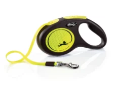 Flexi Medium Neon Retractable Leash Tape, Holds upto 25 kg, 16 ft at ithinkpets.com (1)