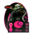 Flexi Medium Neon Retractable Leash Tape, Holds upto 25 kg, 16 ft