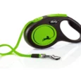 Flexi Medium Neon Retractable Leash Tape, Holds upto 25 kg, 16 ft