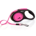 Flexi Small Neon Retractable Leash Tape, Holds upto 15 kg,16 ft