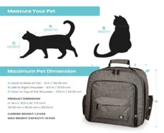 Fofos Expandable Backpack Carrier Grey at ithinkpets.com (2)