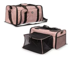 Fofos Expandable Foldable Carrier Pink at ithinkpets.com (1)