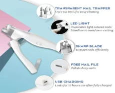 Fofos Pet Nail Clipper with LED Light Dogs and Cats at ithinkpets.com (2)