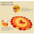 Fofos Snuffle Mat Fox Puppies and Dog Toy