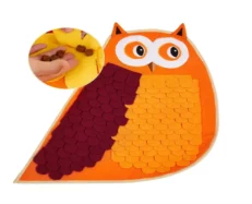 Fofos Snuffle Mat Owl Puppies and Dog Toy at ithinkpets.com (1)