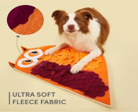 Fofos Snuffle Mat Owl Puppies and Dog Toy at ithinkpets.com (2)