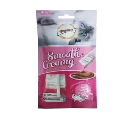 Gnawlers Smooth Creamy Treat with Bonito, Adult Cat Creamy Treat at ithinkpets.com (1)
