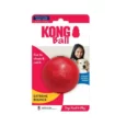 KONG Ball Dog Chew Toy, Red