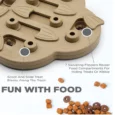 Outward Hound (Nina Ottosson) Dog Hide N Slide Interactive Treat Puzzle Dog Toy, Tan