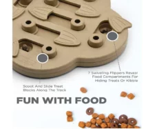 Outward Hound (Nina Ottosson) Dog Hide N Slide Interactive Treat Puzzle Dog Toy, Tan at ithinkpets.com (2)